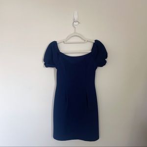 Navy Blue Leyden Cocktail Dress, Size XS